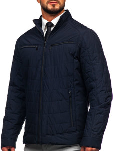 Chaqueta acolchada de entretiempo para hombre azul oscuro Bolf 22M307