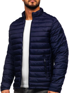 Chaqueta acolchada de entretiempo para hombre azul oscuro Bolf 23M9005