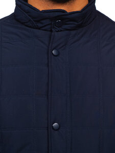 Chaqueta acolchada de entretiempo para hombre azul oscuro Bolf 5M709