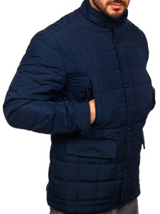 Chaqueta acolchada de entretiempo para hombre azul oscuro Bolf 5M709