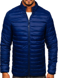 Chaqueta acolchada de entretiempo para hombre azul oscuro Bolf LY33