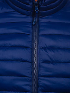 Chaqueta acolchada de entretiempo para hombre azul oscuro Bolf LY33