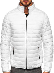 Chaqueta acolchada de entretiempo para hombre blanco Bolf R9002