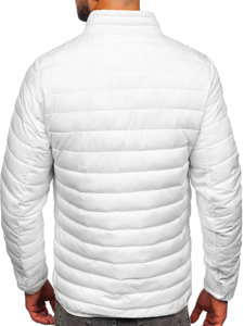 Chaqueta acolchada de entretiempo para hombre blanco Bolf R9002