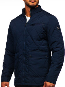 Chaqueta acolchada de entretiempo para hombre color azul oscuro Bolf 22M11