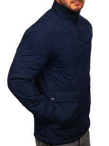 Chaqueta acolchada de entretiempo para hombre color azul oscuro Bolf 22M11