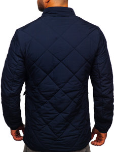 Chaqueta acolchada de entretiempo para hombre color azul oscuro Bolf 22M15