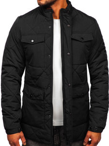 Chaqueta acolchada de entretiempo para hombre color negro Bolf 22M15