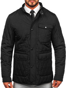 Chaqueta acolchada de entretiempo para hombre color negro Bolf 22M19