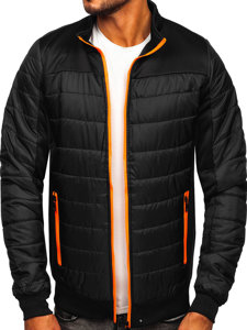 Chaqueta acolchada de entretiempo para hombre color negro Bolf M10012