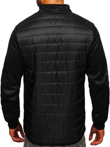 Chaqueta acolchada de entretiempo para hombre color negro Bolf M10013