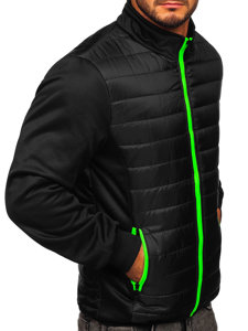 Chaqueta acolchada de entretiempo para hombre color negro Bolf M10013