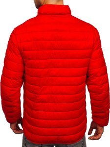 Chaqueta acolchada de entretiempo para hombre color rojo Bolf 13007