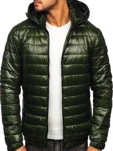 Chaqueta acolchada de entretiempo para hombre color verde Bolf 6794