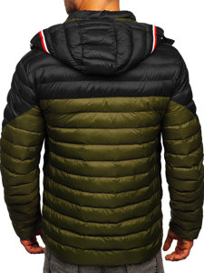 Chaqueta acolchada de entretiempo para hombre color verde Bolf M13012