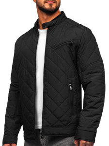 Chaqueta acolchada de entretiempo para hombre negro Bolf 22M306