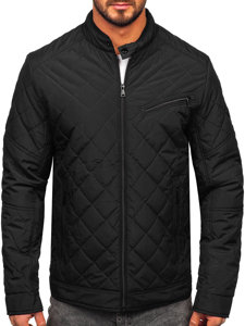 Chaqueta acolchada de entretiempo para hombre negro Bolf 22M306