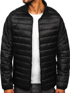 Chaqueta acolchada de entretiempo para hombre negro Bolf 5M703