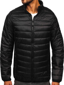 Chaqueta acolchada de entretiempo para hombre negro Bolf 5M703