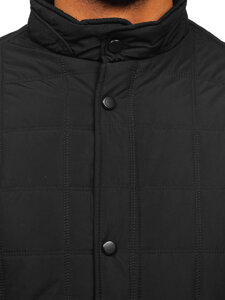 Chaqueta acolchada de entretiempo para hombre negro Bolf 5M709