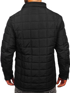 Chaqueta acolchada de entretiempo para hombre negro Bolf 5M709