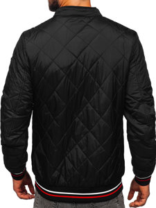 Chaqueta acolchada de entretiempo para hombre negro Bolf 7150