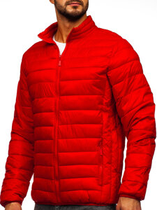 Chaqueta acolchada de entretiempo para hombre rojo Bolf 5M703