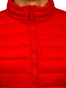 Chaqueta acolchada de entretiempo para hombre rojo Bolf 5M703