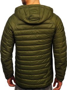 Chaqueta acolchada de entretiempo para hombre verde Bolf 13021