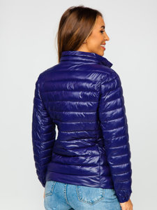 Chaqueta acolchada de entretiempo para mujer cobalto Bolf 5M706