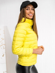 Chaqueta acolchada de entretiempo para mujer color amarillo Bolf 1141