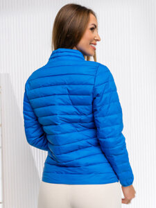 Chaqueta acolchada de entretiempo para mujer color azul celeste Bolf 1141