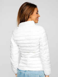 Chaqueta acolchada de entretiempo para mujer color blanco Bolf 1141