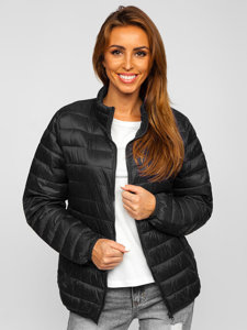 Chaqueta acolchada de entretiempo para mujer color negro Denley 23037