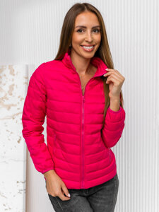 Chaqueta acolchada de entretiempo para mujer color rosa Bolf 1141