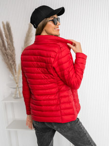 Chaqueta acolchada de entretiempo para mujer rojo Bolf 16M9111