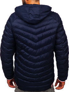 Chaqueta acolchada de invierno para hombre azul oscuro Bolf 5M765