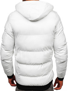 Chaqueta acolchada de invierno para hombre blanco Bolf 5M3125