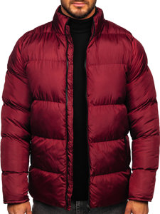 Chaqueta acolchada de invierno para hombre burdeos Bolf 0025