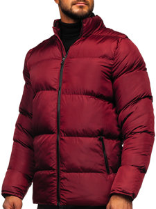 Chaqueta acolchada de invierno para hombre burdeos Bolf 0025