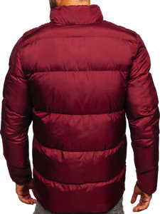 Chaqueta acolchada de invierno para hombre burdeos Bolf 0025