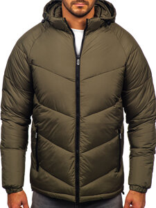 Chaqueta acolchada de invierno para hombre caqui Bolf 31M5036