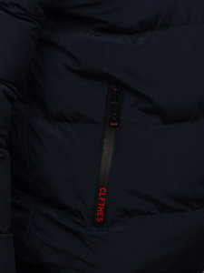 Chaqueta acolchada de invierno para hombre color azul oscuro Bolf 6904