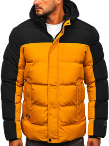 Chaqueta acolchada de invierno para hombre color camel Bolf 6484