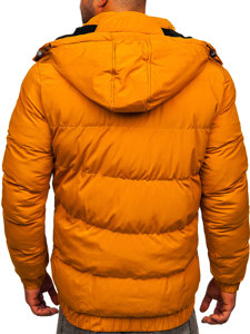 Chaqueta acolchada de invierno para hombre color camel Bolf 6904