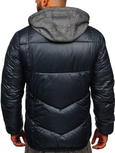 Chaqueta acolchada de invierno para hombre color grafito Bolf B2906