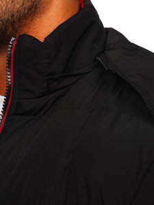 Chaqueta acolchada de invierno para hombre color negro Bolf 6902