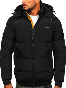 Chaqueta acolchada de invierno para hombre color negro Bolf 6904