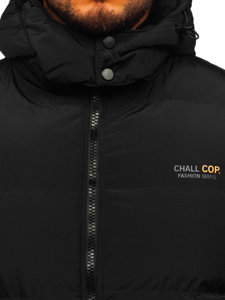 Chaqueta acolchada de invierno para hombre color negro Bolf 6904