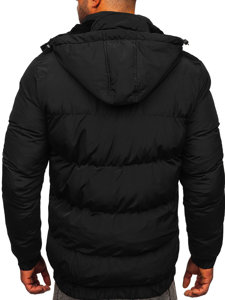 Chaqueta acolchada de invierno para hombre color negro Bolf 6904